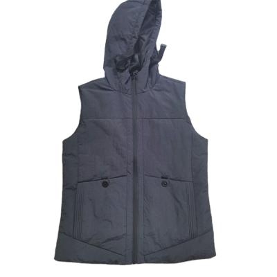 China Factory Manufacture Sustainable Custom Mens Winter Padding Warm Vest With Hood for sale