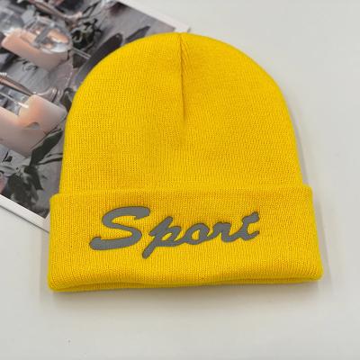 China JOINT Fashion Custom OEM Logo Embroidery Warm Knitted Winter Hats For Unisex for sale