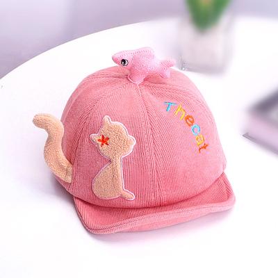 China Casual Popular Cute Animals Image Sun Visor Hat Summer Baby Hat 5 Panel Viable Hat for sale