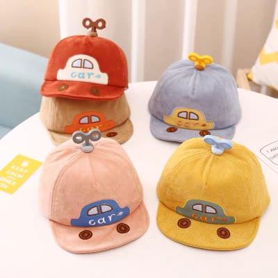 China Simple Baby Car Baby Hat Sun Visor Protector Cap Beach Casual Cute Polyester Cotton Hat for sale