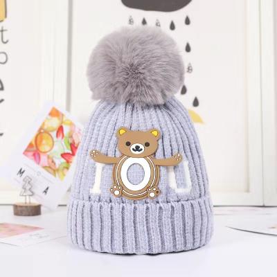 China Imitate the knitted hat of the lovely baby winter animals felted hat bulk children high quality animal hat for sale