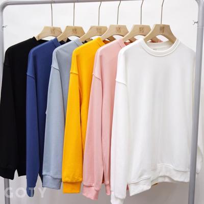 China Custom Blank Plain Anti-pilling Anti-pilling DTG Printing Light Terry Cotton Oversize Sweatshirts Wholesale Hoodies 280gsm for sale