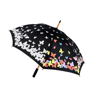 China Special Customized Creative Men And Women Straight Umbrellas With Water Color Changing Umbrella for sale