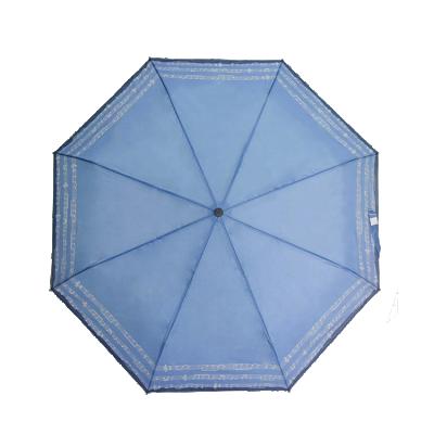 China Contemporary 190T Polyestor Heart Transfer Printing 20.7inch 8k Manual Open And Close 3 Fold Umbrella for sale