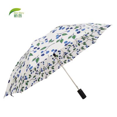 China Hot Sale 21inch Traditional Umbrella Auto Open Colorful Folding Folding Umbrella Light for sale