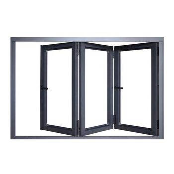 China Magnetic Screen Windows Aluminum Folding Bifold Windows Manufacturer for sale