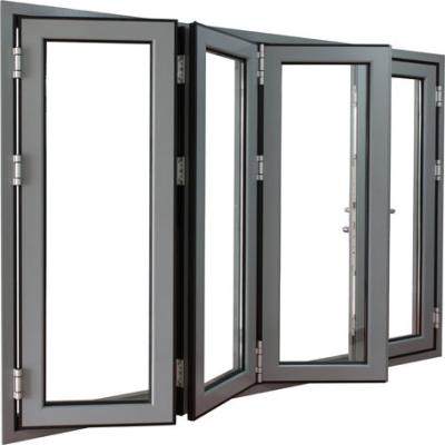 China Modern Flexible Folding Sliding Door Aluminum Glass Folding Door Design Folding Door for sale