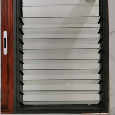 중국 Aluminum Swing Frame With Plastic Clip Louver Glass Window Shutter 판매용