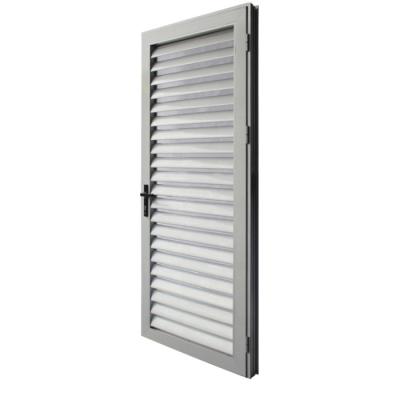 중국 Modern Aluminum Louvered Grill Doors Simple Door Design With Fixed Blade 판매용