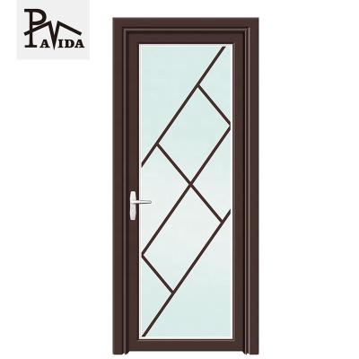 China Waterproof 10 Years Warranty Aluminum Accordion Doors Bathroom Frosted Glass Doors for sale