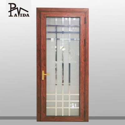 China 2020 hot sale aluminum toildet tempered glass kitchen swing bathroom door waterproof for sale