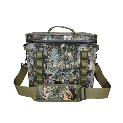 China Waterproof Wholesale Logo Thermal Cooler Bag Custom 20L Camouflage Premium Thermal Insulation Cotton Cooler Bag 20L for sale