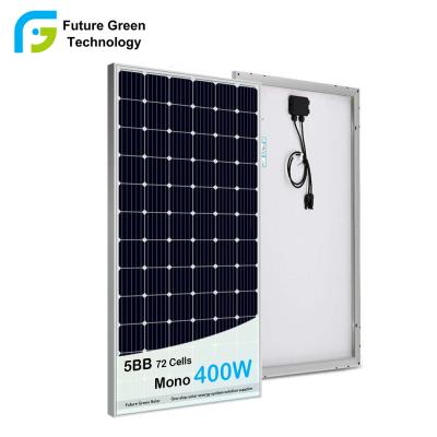 China 5BB manufactures price 400W mono solar PV panel for home system solar painel 400w solar 400W for sale