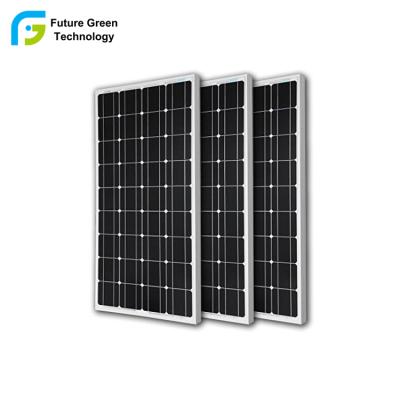 China Direct Selling Solar Home Monocrystalline Silicon High Efficiency Performance Transparent Solar Powered 100wp Panel For Water Pump Home Use for sale