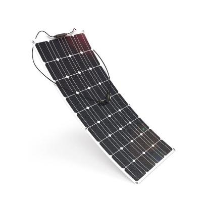 China Green ETFE or PET Power 110W PV Cells (Optional) Flexible Solar Power Panels for Motorhomes for sale