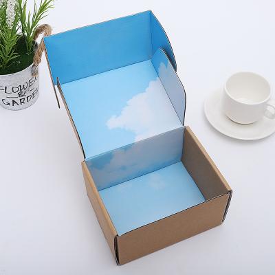 China Recyclable Aircraft Box Apparel Socks Packing Box Gift Underwear Box Custom Color Corrugated Listing Box Custom Logo for sale