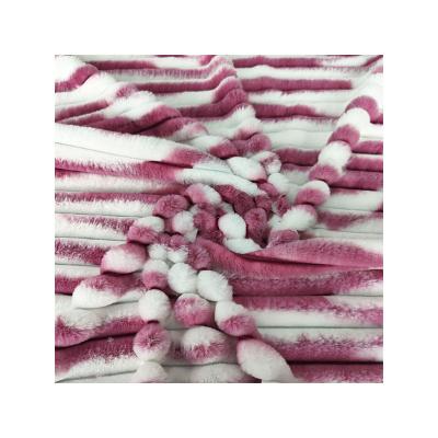 China New Design Folded Comfortable Faux Fur Fabric Super Soft Blanket For Home Textiles for sale