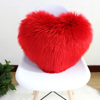 China Anti-Static Faux Fur Long Pile Decorative Fur Sofa Plush Cover Cushion Cover Pillow Cases for sale