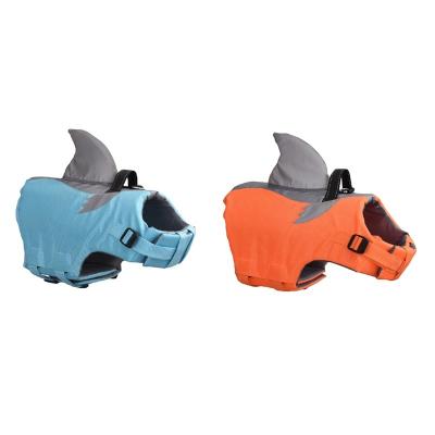 China 2022 Viable New Reflective Shark Fin Pet Life Jacket Swimming Suit For Small Medium Large Dogs for sale