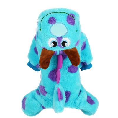 China Viable Manufacturers Supply Pet Clothes Cute Thick Teddy Dog Autumn And Winter Four Foot Clothes for sale