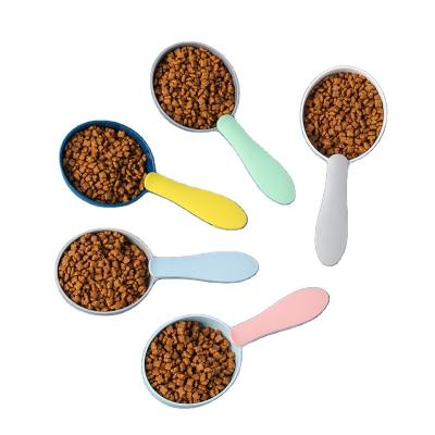 China Excellent Viable Quality Cat Food Scoop Simple Color and Thick Cat Dog Food Scoop Pet Food Scoop for sale