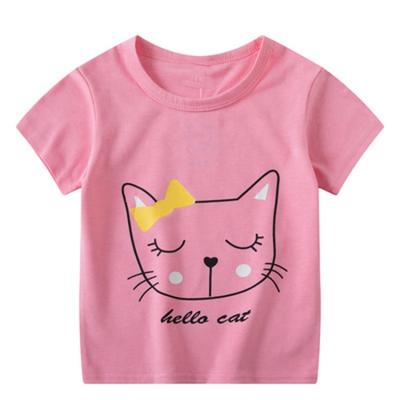 China High Quality Summer Baby Fashion Cartoon Printing Toddler Cotton Breathable One-Piece Sleeve Newborn T-shirt Shorts for sale