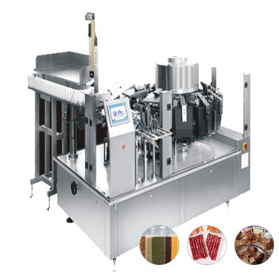 China Automatic Rotary Food Factory Supplier 304 Stainless Steel Meat Food Sealed Bag Vacuum Packaging Machine for sale