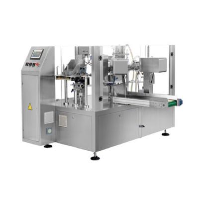 China Automatic Liquid and Paste Packing Premade POS Pouch Tomato Puree Packaging Machine for sale