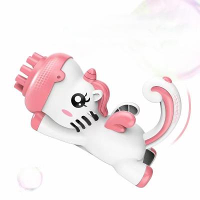 China 2022 Outdoor Toy Automatic 10 Hole Bubble Gun Cute Animals Design Soap New Arrival Outdoor Toy Bubble Gun for sale