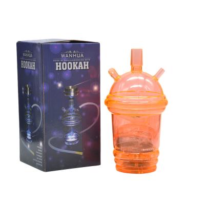 China Plastic hookah with led light plastic hookah with led light custom electronic hookah shisha hookah shisha hookah smallmini cart portable cup with LED light for sale