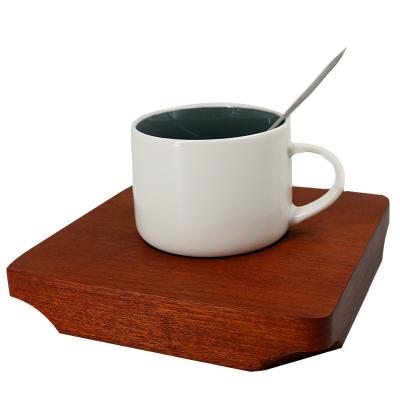 China Sustainable Customizable Square Home Wooden Coffee Drink Coasters Set for sale