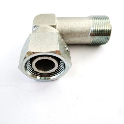 China 2353 Din Carbon Steel Industry Hydraulic Metric Male Pipe Union Ferrule Adapter High Pressure Bite Type Elbow Fittings for sale