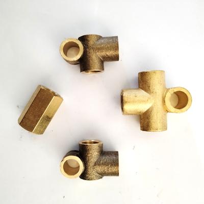 China Car Europe Quality Female Thread Brass Tee Equal Pipe Fitting for sale