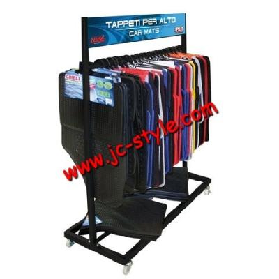 China Retail Store Single Sided Car Mat Display Rack / Metal Carpet Display Stand / Carpet Hanging Display Rack For Store Promotion for sale