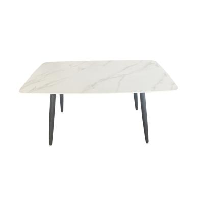 China Stone Top Hot New Products Sintered Dining Table White Flat Sintered Stone Table Top For Dining Room for sale