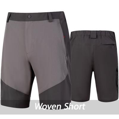 China Breathable Comfortable Zipper Pocket Summer Color Block Belt Buckle Stretch Woven Jogger Shorts Outdoor Fishing Shorts For Men for sale