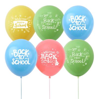 China Party Back To School Latex Balloon Season Balloon Party Decoration School Classroom Party Supplies Balloon For Student for sale