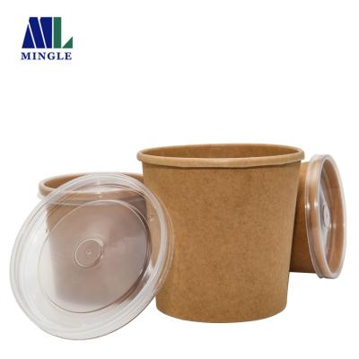 China Paper Graphic Customization Paper Cup Packaging Disposable Soup Cup for sale