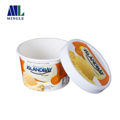 China Ice Cream Packaging Suppliers Manufacturer Ice Cream Cup Disposable Printing Paper Cup for sale