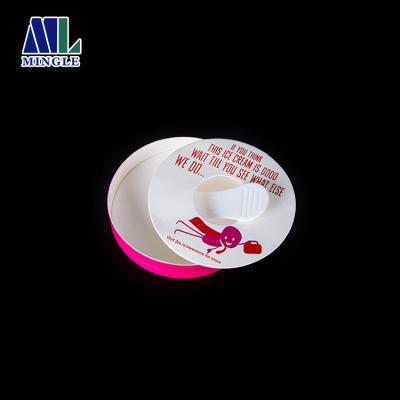 China Custom new style paper ice cream cup lid for sale/disposable ice cream paper cups lids for sale