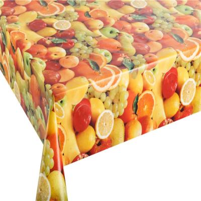 China Wipeable Waterproof Heavy Duty Plastic PVC Table Covers For Dining, Camping, Indoor And Outdoor Use for sale