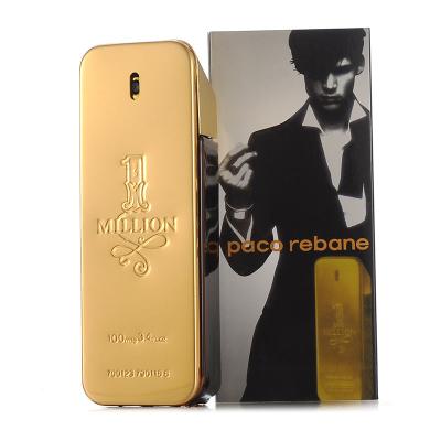 China 100mL Regular Size Perfume Million Gold Gold Men's Long Lasting Wood Flavor French Perfume for sale