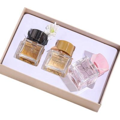 China Tamaño regular Perfume Tipo 30ml*3 Perfume femenino Eau de Toilette caja de regalo duradera en venta