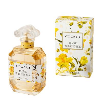 Cina 50 ml Eau de Toilette Francia Gardenia Perfume di memoria giovanile per donne Stay Fragrance in vendita