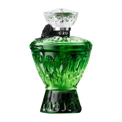 China Perfume de Vaso Verde Personalizado Fresco e Duradouro Eau de Toilette para Perfume Corporal Feminino à venda