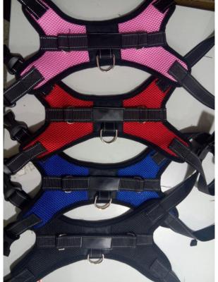 China Reflective Nylon Dog Harness , Adjustable Dog Harness Pet Vest With Soft Handle for sale