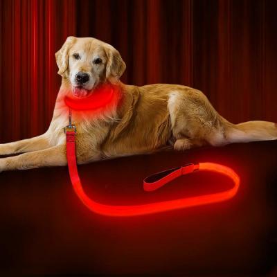 Cina Guinzaglio ricaricabile del cane di USB LED, guinzaglio riflettente 120cm a 47,2 pollici dell'animale domestico del LED in vendita