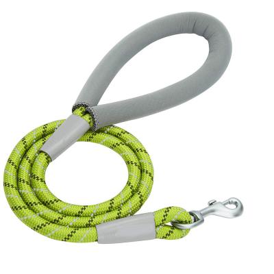 China Strong Nylon Rope Dog Leash Soft 4 Feet Length With Neoprene Handle Eco - Friendly for sale