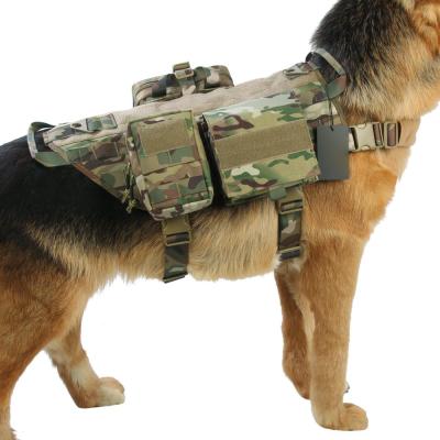 China Military Training Outdoor Adjustable Dog Harness Breathable Eco-Friendly for sale