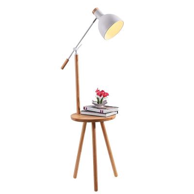 China Modern Nordic Floor Lamp Switch Modern White Living Room Bedroom Standing Desk Reading Adjustable Arm for sale